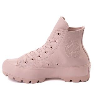 Converse CTAS Hi Lugged Leather Monochrome - US W8 - Stone Mauve